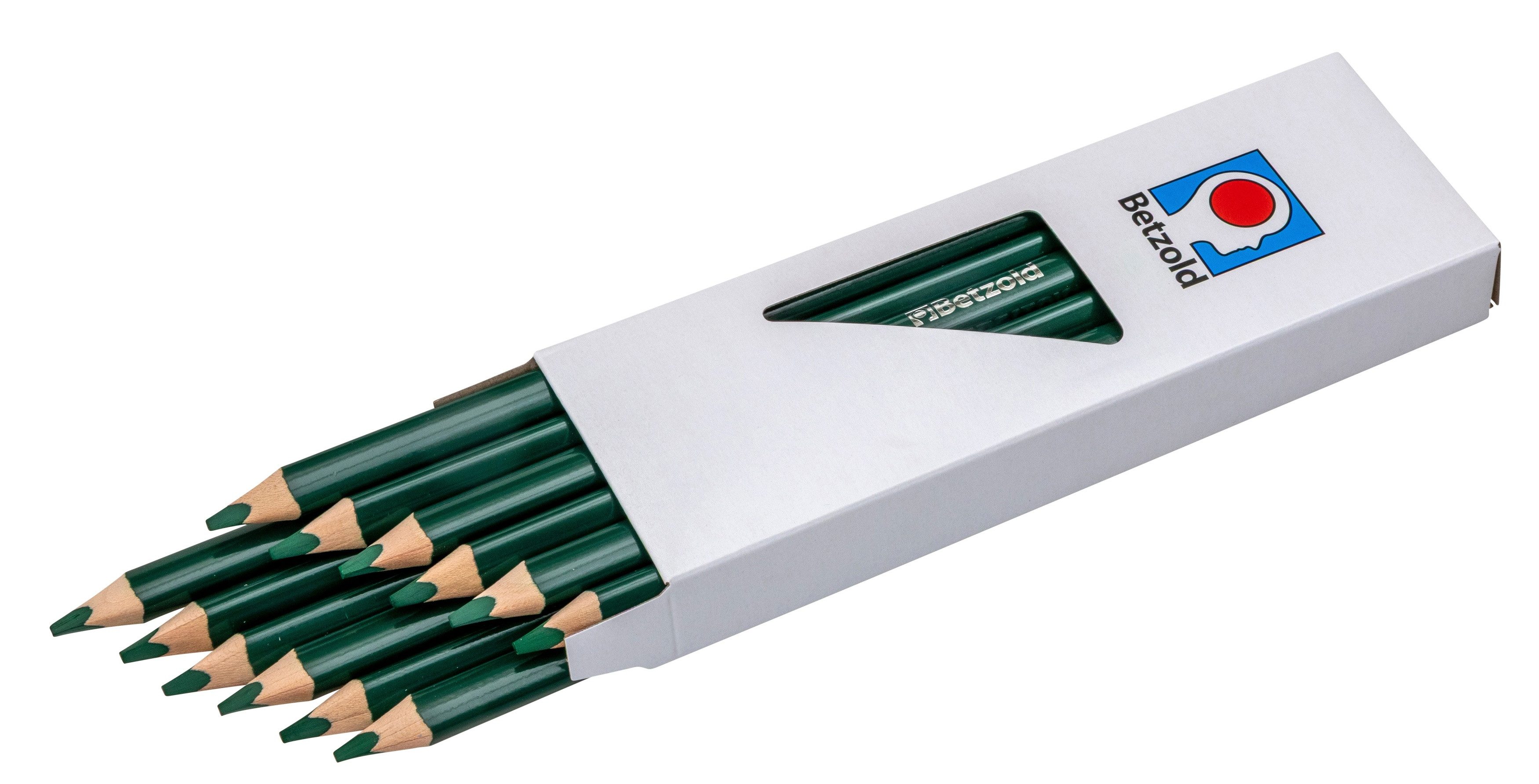 Betzold Buntstift dicke Dreikantstifte, Einzelfarben,17,5 cm lang, je 12 Stück
