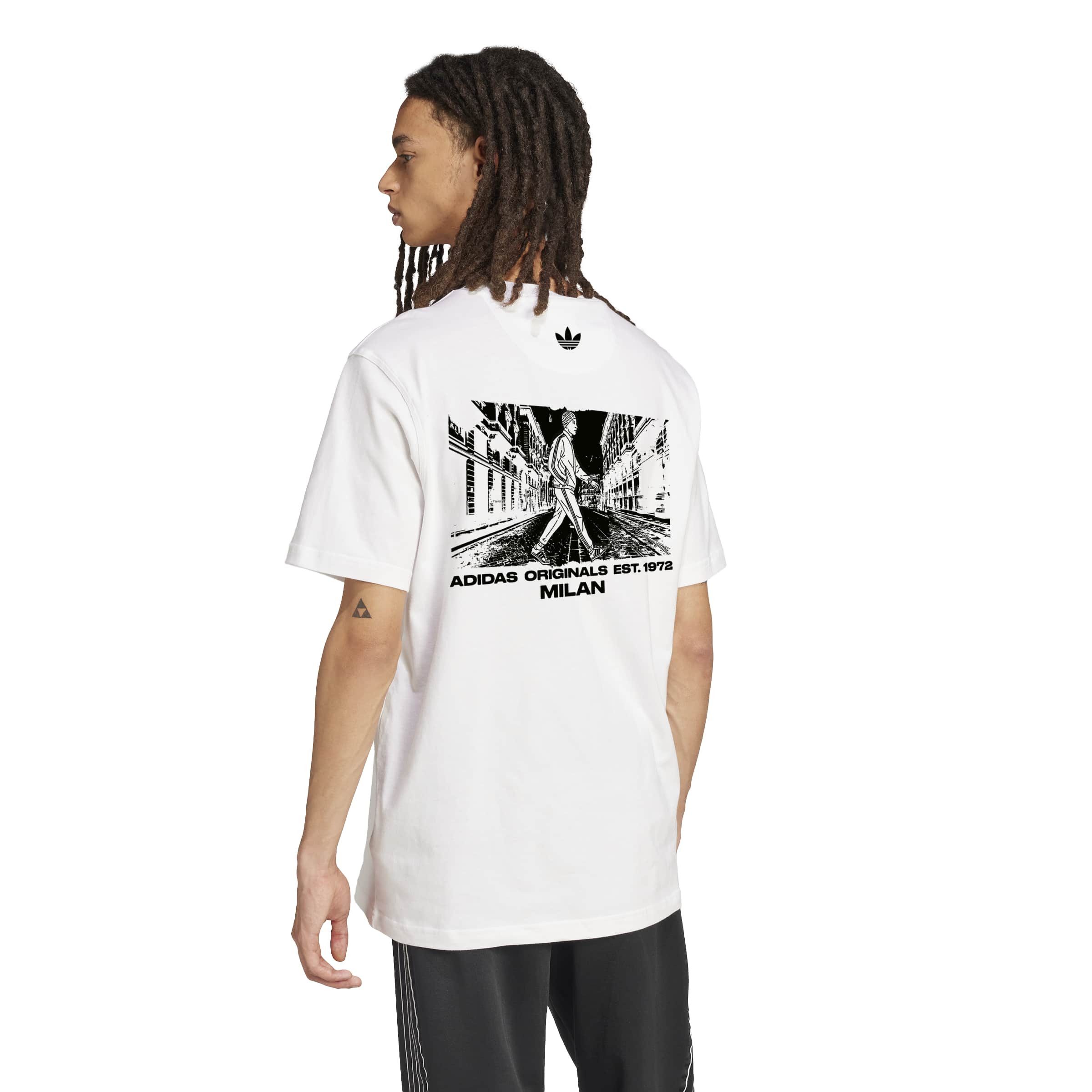 adidas Originals T-Shirt MILAN SST GFX T für Erwachsene, mit Rundhalsaussch günstig online kaufen
