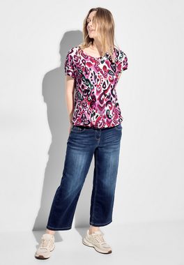 Cecil V-Shirt mit All-Over Ornament Print