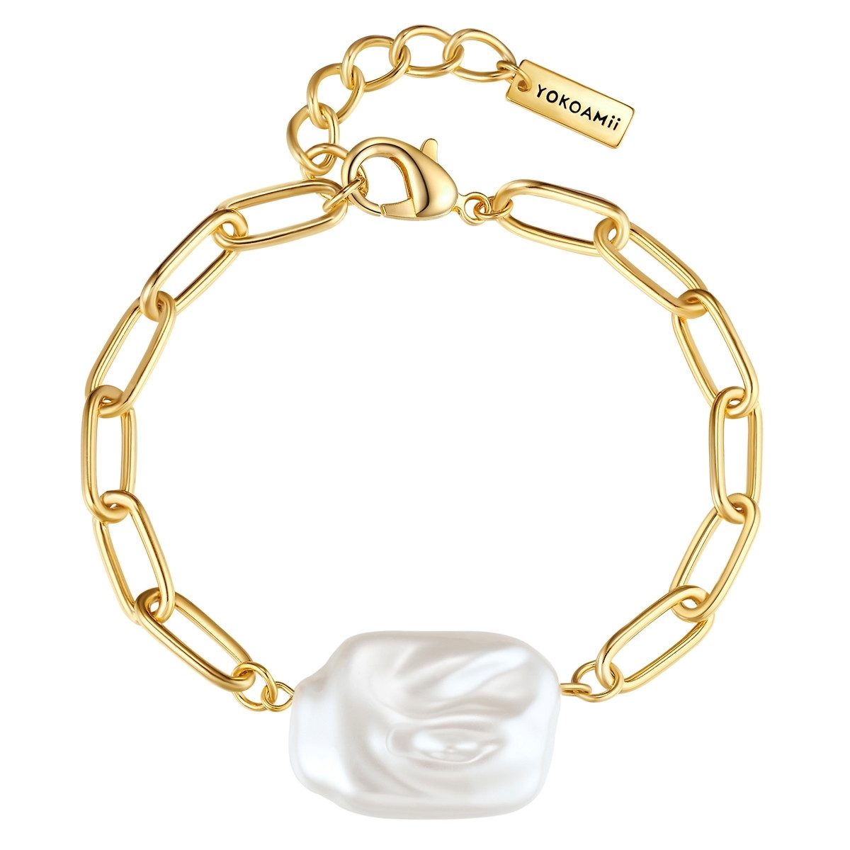 Yokoamii Gliederarmband Y800 (1-tlg), mit Perle (synth)