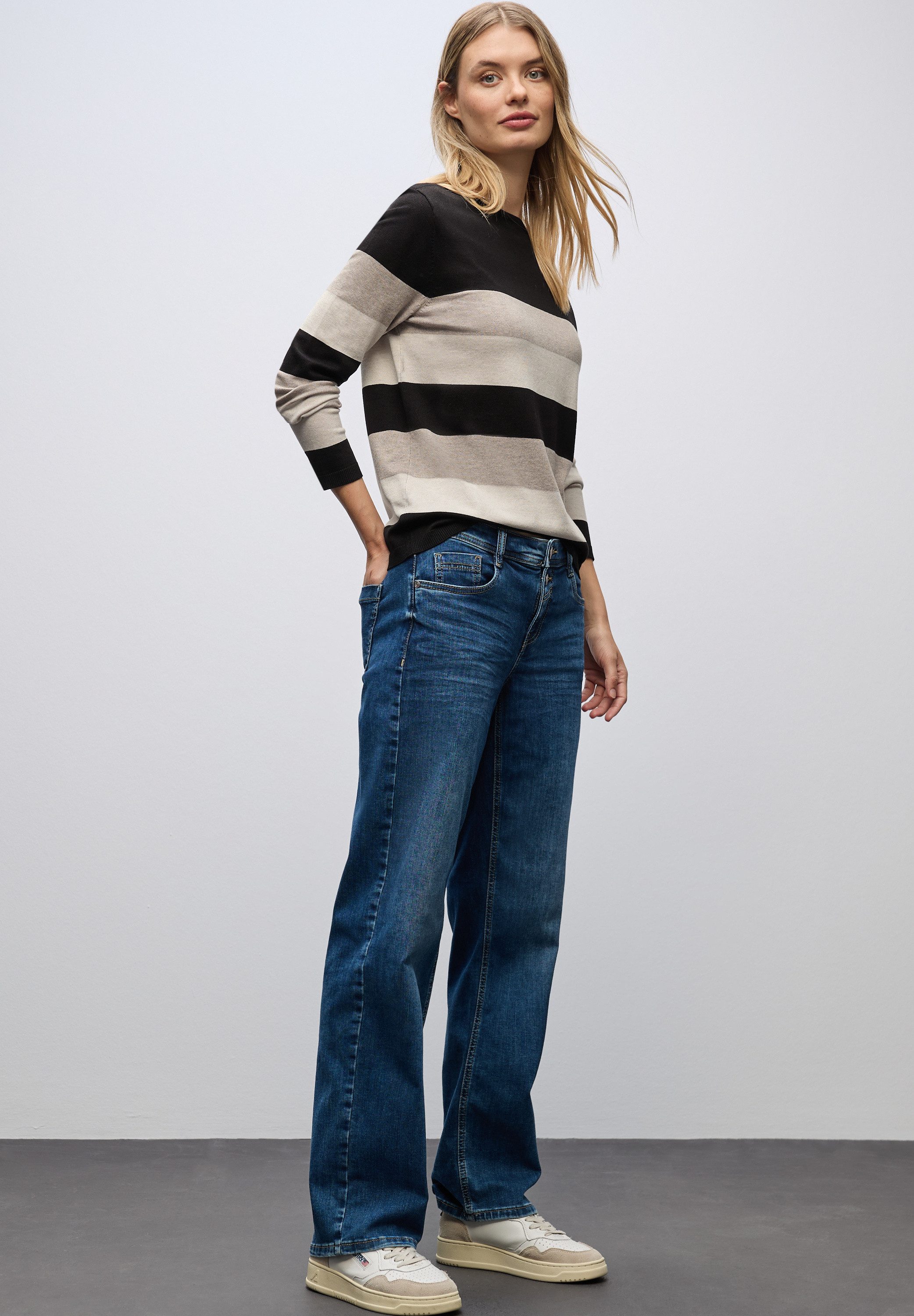 STREET ONE Strickpullover im Streifen-Design