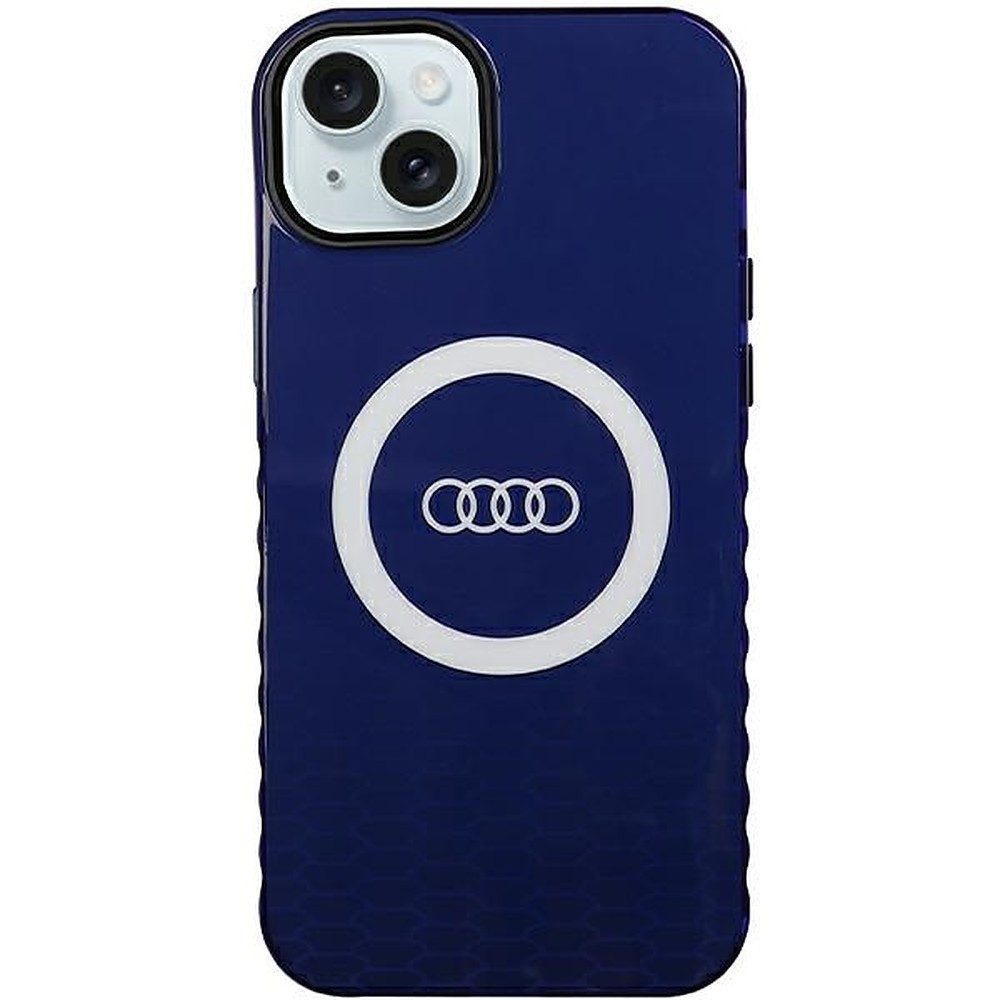 Audi Handyhülle MagSafe Schutzhülle iPhone 15 Plus 14 Plus, MagSafe, Kamera-/Displayschutz, Audi Lizenzdesign