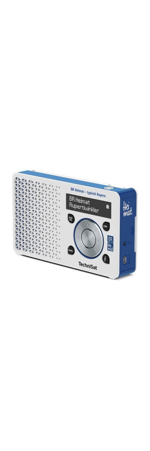 TechniSat DIGITRADIO 1 BR Heimat Edition Digitalradio (DAB) (Digitalradio (DAB), tragbar, BR Heimat Direktwahltaste, 1,00 W, Radio Data System, Uhrzeit)