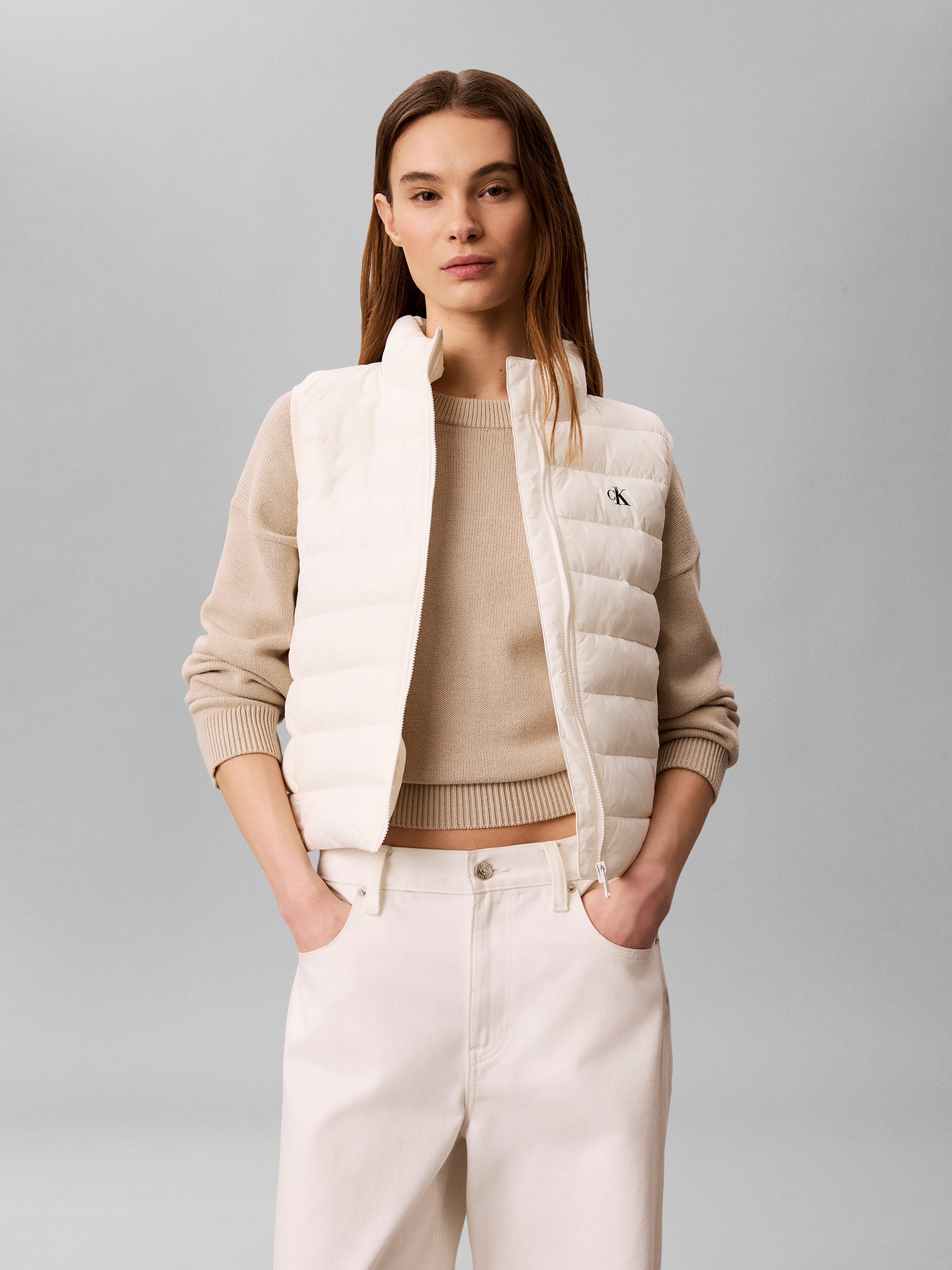 Calvin Klein Jeans Stehkragen, kurze Form, wattiert