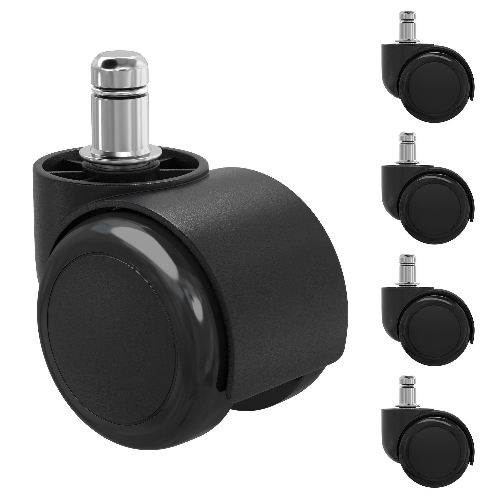 SONGMICS Stuhlrolle, (5-St), 50 mm Räder, 11 mm x 22 mm