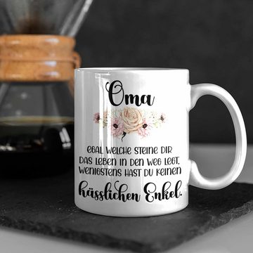 Trendation Tasse Trendation - Beste Oma Geschenk Tasse Geburtstagsgeschenk von Enkel Geschenkideen Lustig Geburtstag