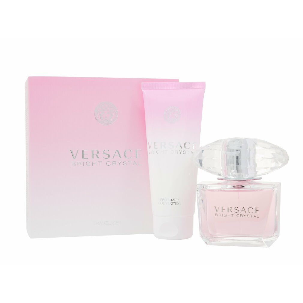 Versace Duft-Set Bright Crystal Geschenkset 90ml EDT Spray + 100ml Körperlotion