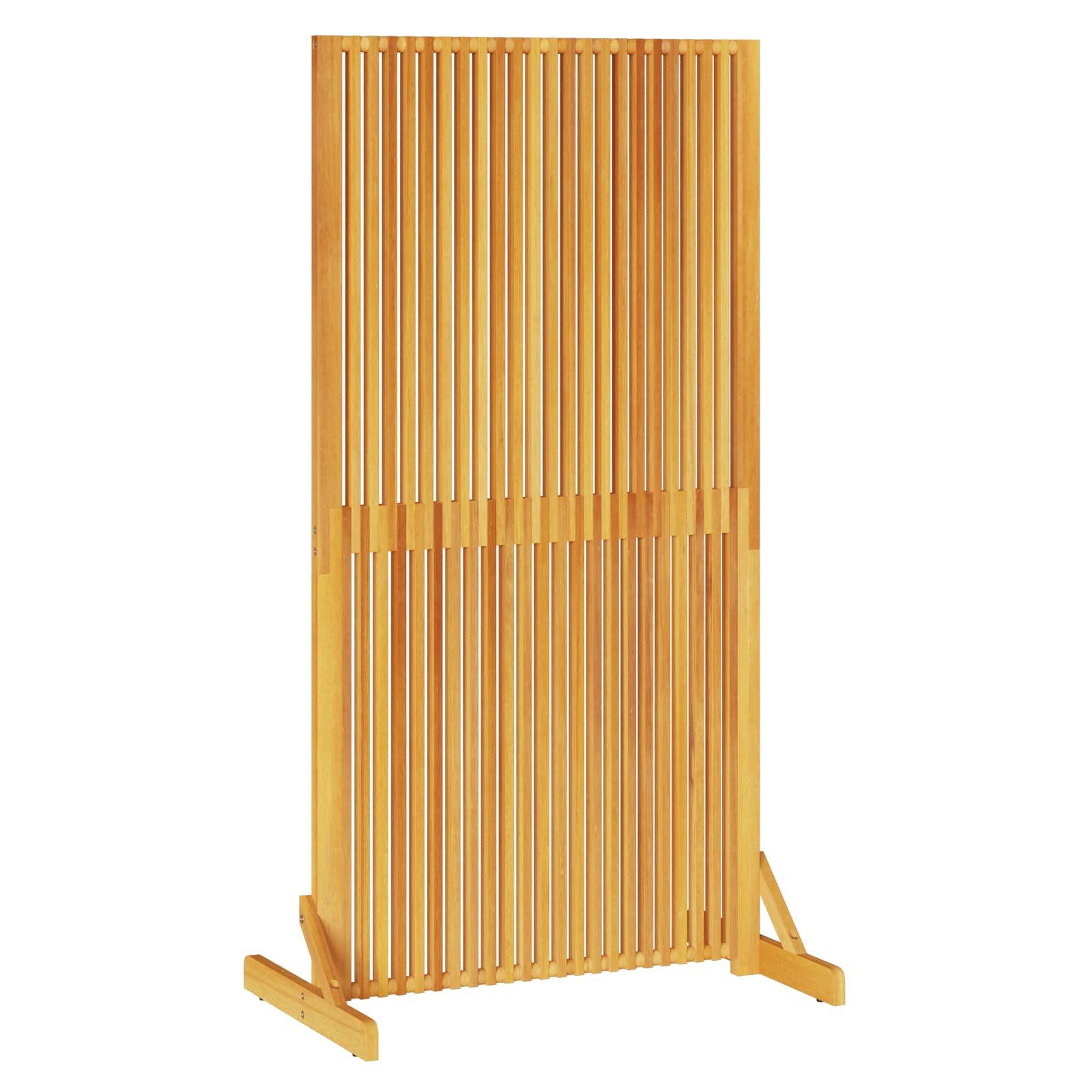 vidaXL Raumteiler Sichtschutz Braun 79,5 x 50 x 150 cm Massivholz, 1-tlg.