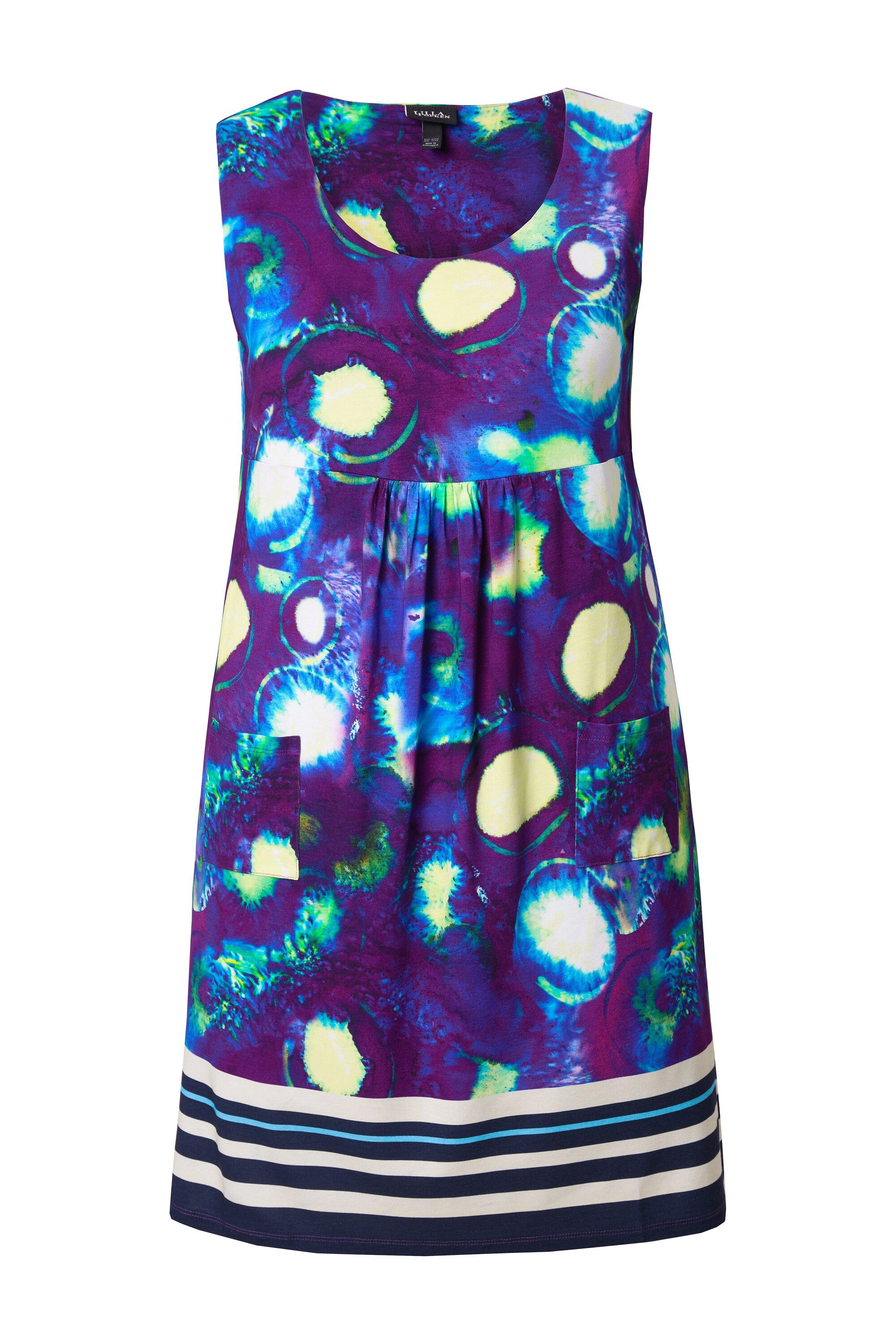 Ulla Popken Jerseykleid Jerseykleid bedruckt A-Linie günstig online kaufen
