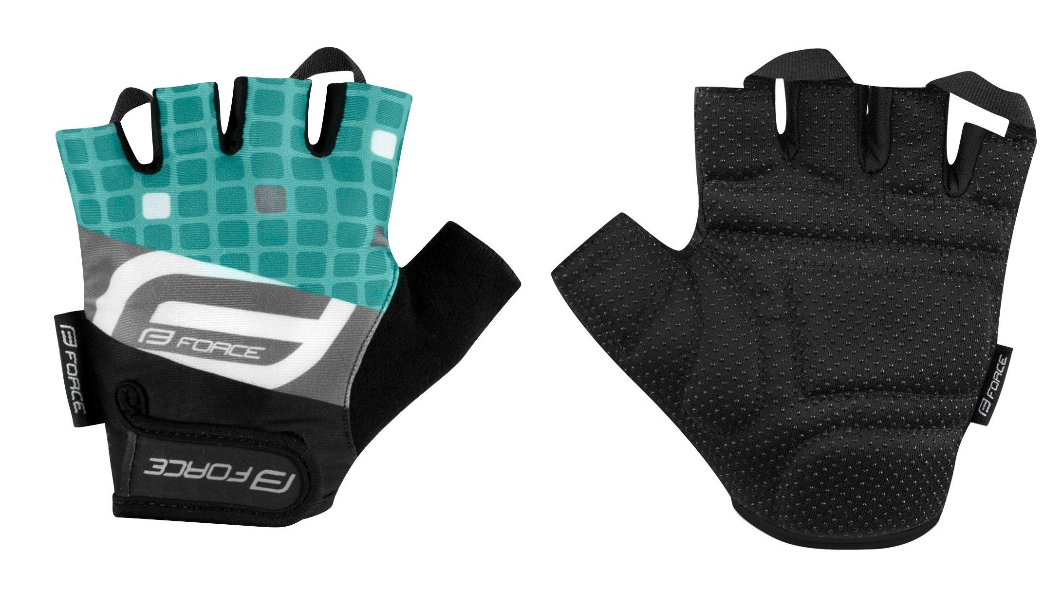 Fahrradhandschuhe Handschuhe FORCE SQUARE LADY türkis