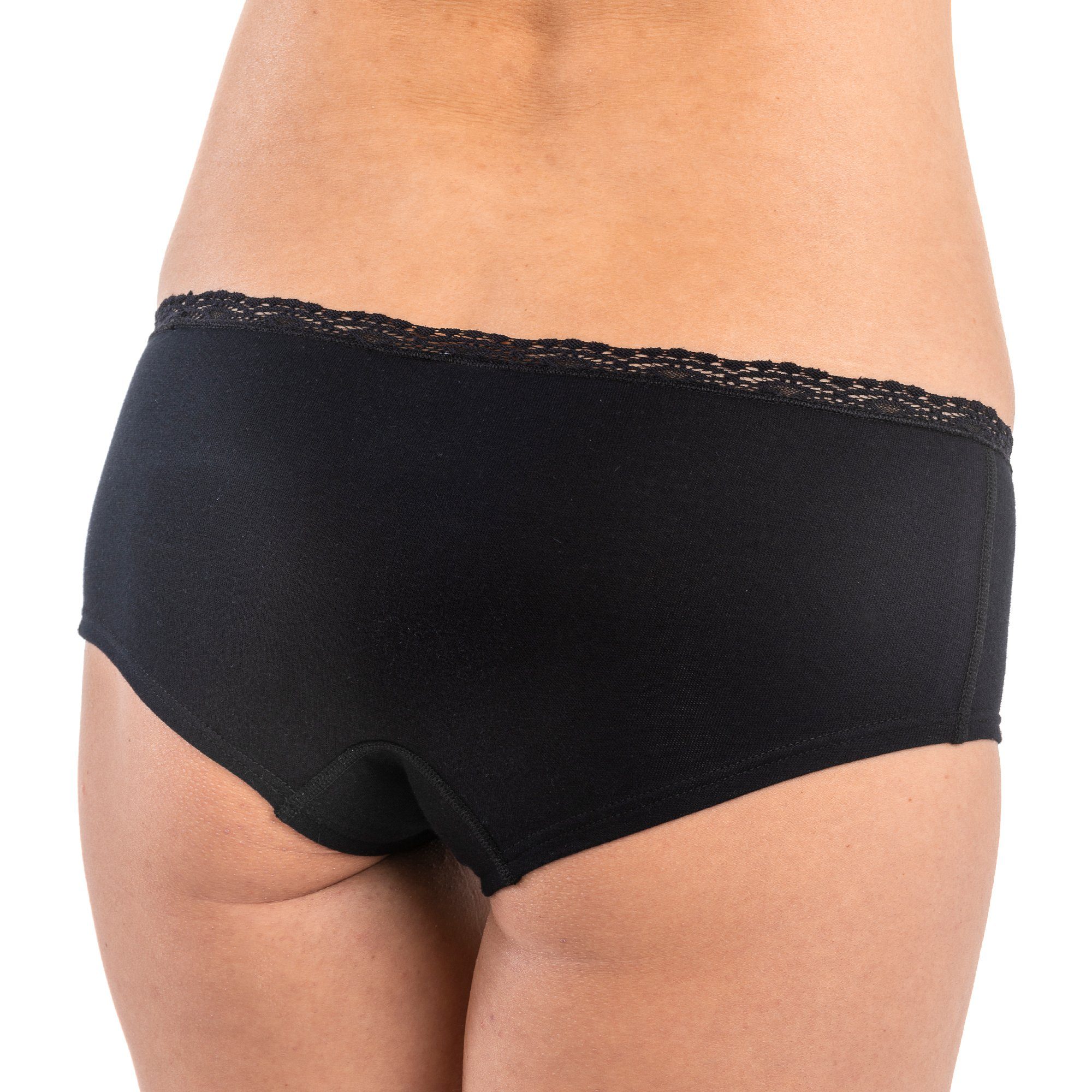 HERMKO Panty 5790 Panty mit Spitzen, Bio-Baumwolle/Elastan, keine Gummiabschlüsse – Bild 3 von 4