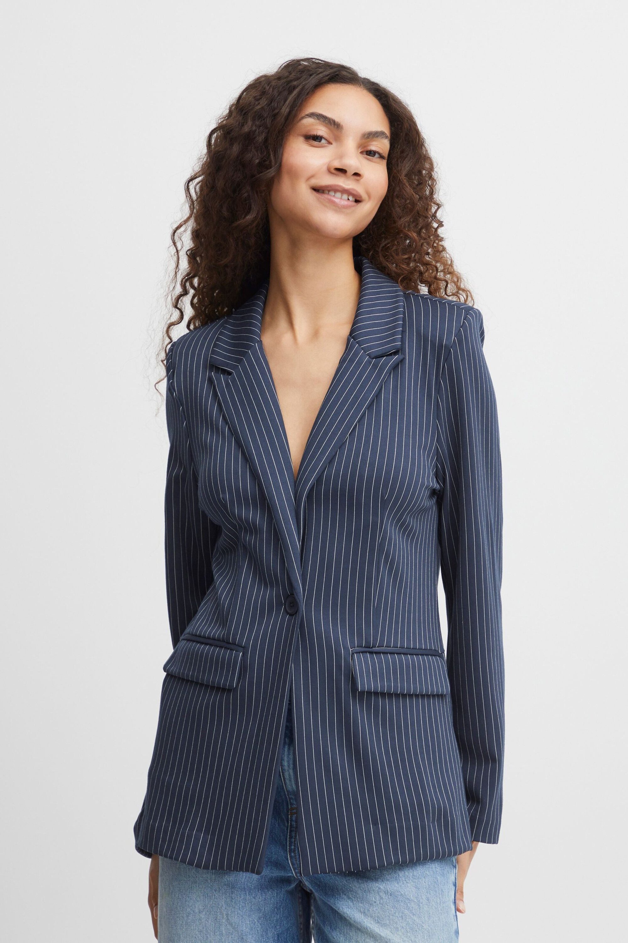 b.young Kurzblazer Rizetta (1-tlg) Plain/ohne Details
