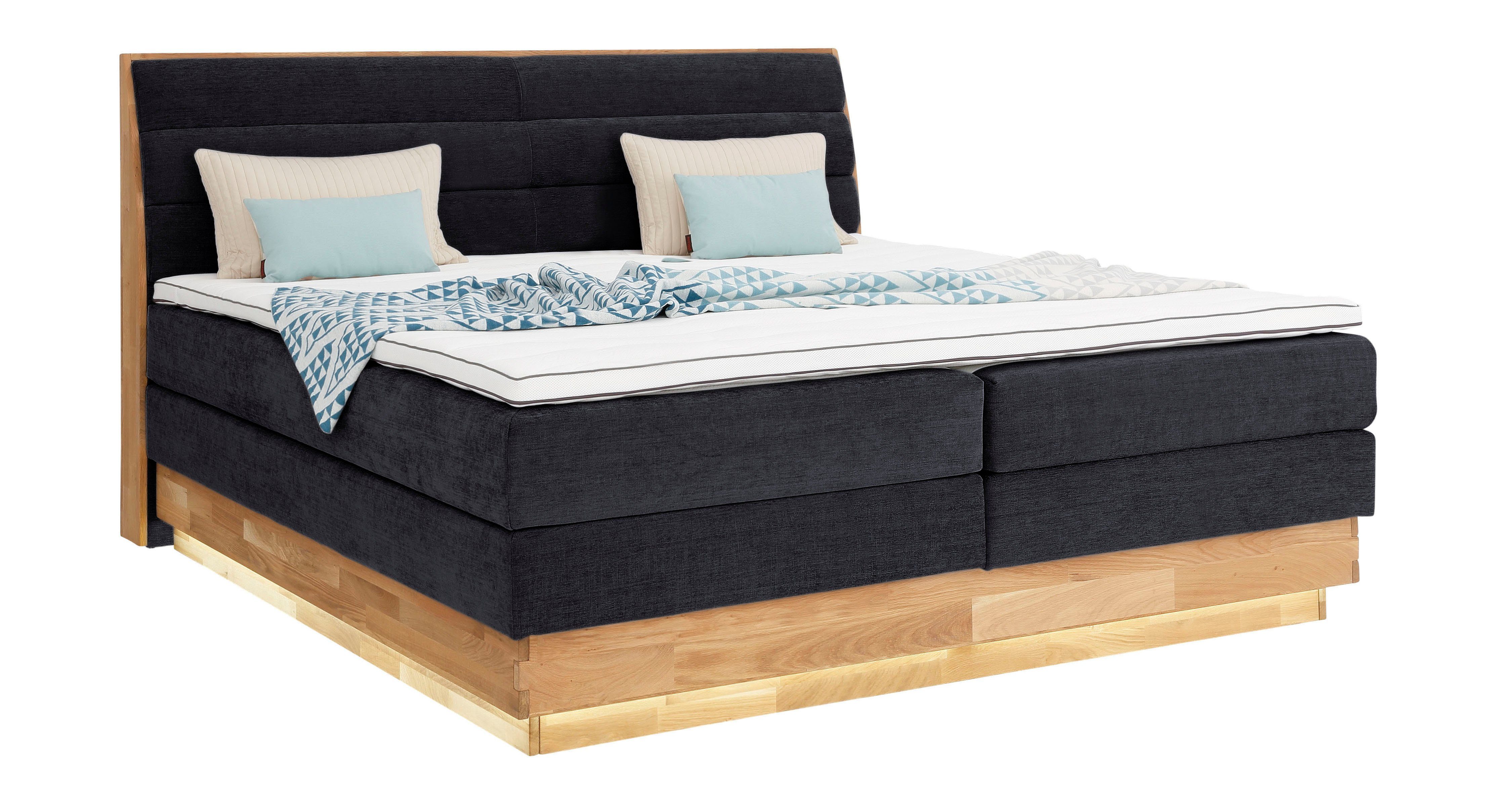 OTTO products Boxspringbett, LED-Beleuchtung, mit zertifizierten, günstig online kaufen
