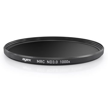 ayex MRC Neutral Density Filter ND3.0 72mm Multicoated Slim ND1000x Graufilter