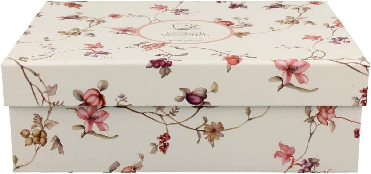 Duo-Gift Tasse Set mit Untertassen, Tieren / Vogel / Blumen - Planzen Kollektion, 4-tlg., Porzellan 2 Espressotassen / Espresso / ca. 90 ml mit Untertassen: Durchmesser 12,5 cm Safa Blumen Kollektion, Kaffee - Tee Tasse / Ideal als Geschenk / Sammlung