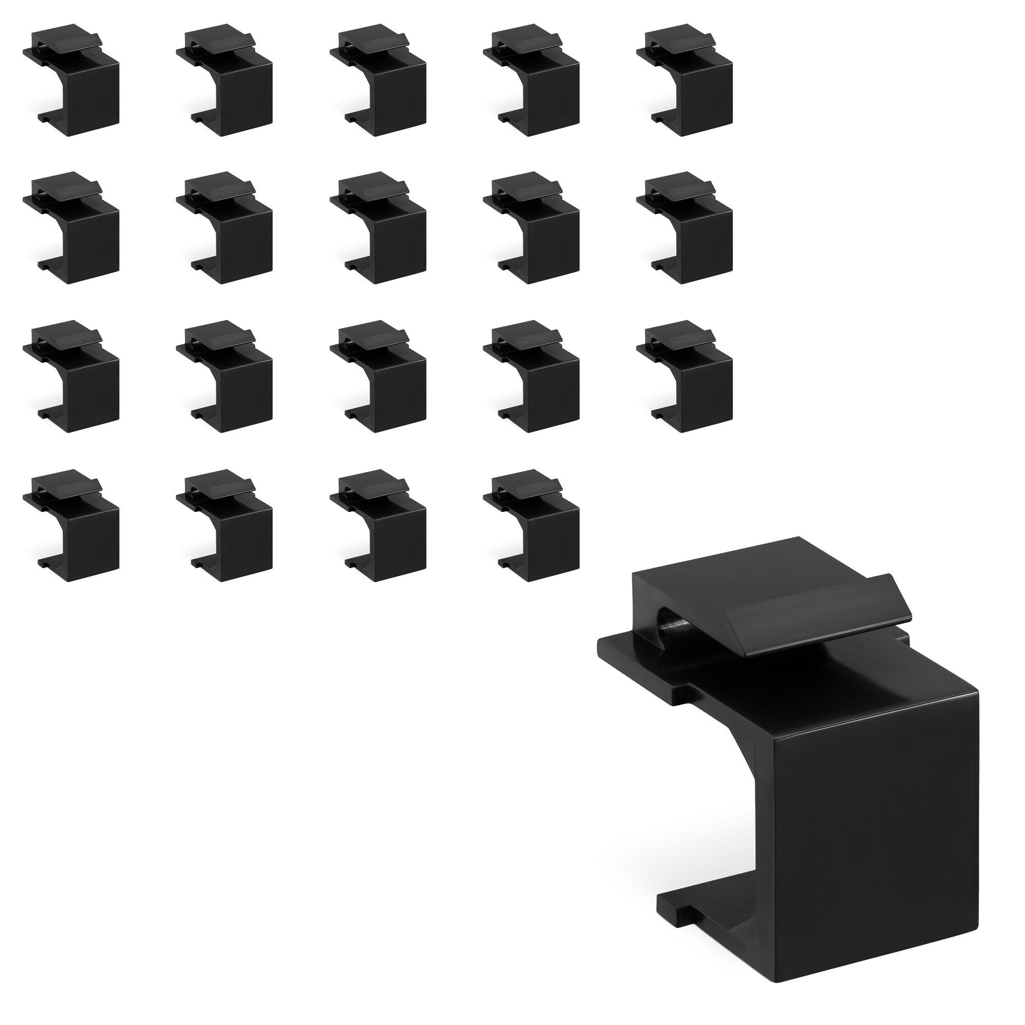 kwmobile 20x Keystone-Blindabdeckung - Buchsenabdeckung Set Netzwerkkabel, (19.80 cm)