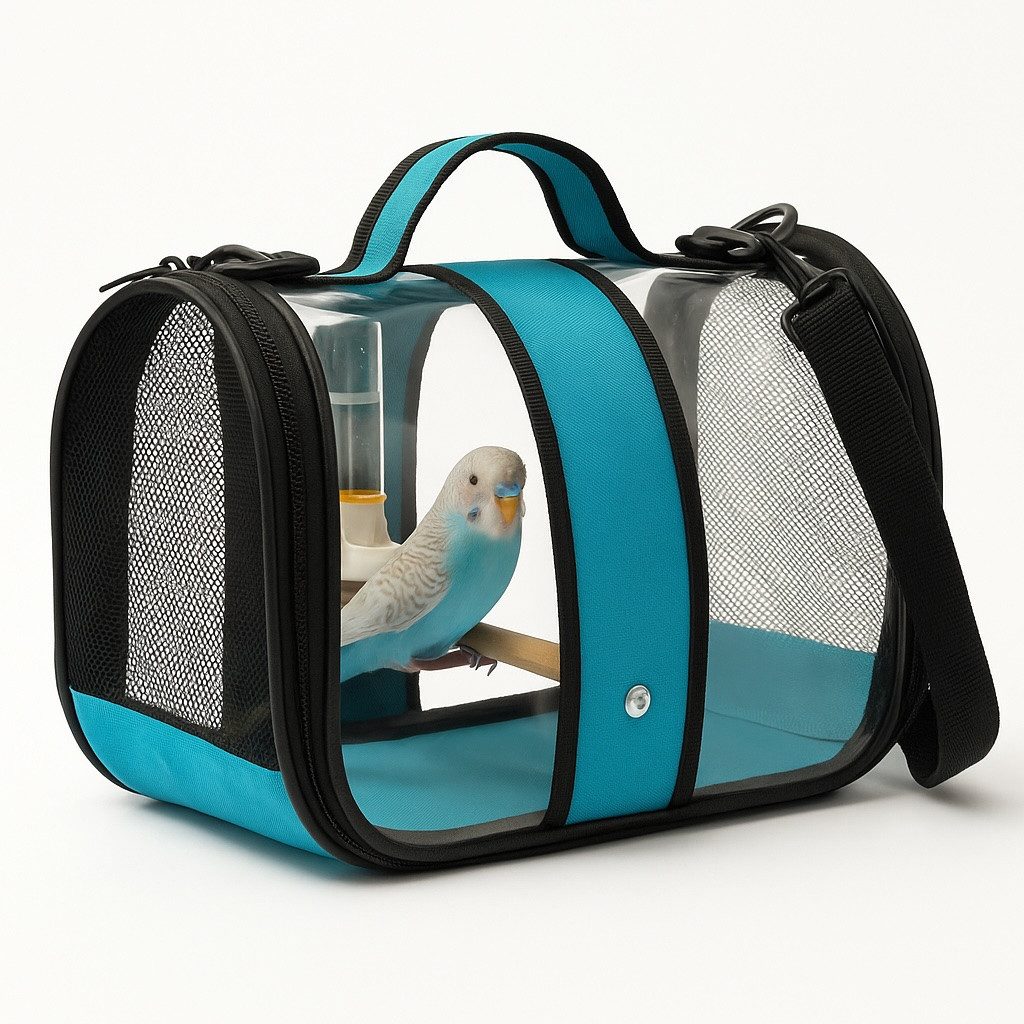 Jungengel Vogelkäfig Transporttasche mit Sitzstange Trinkspender Wellensitt günstig online kaufen