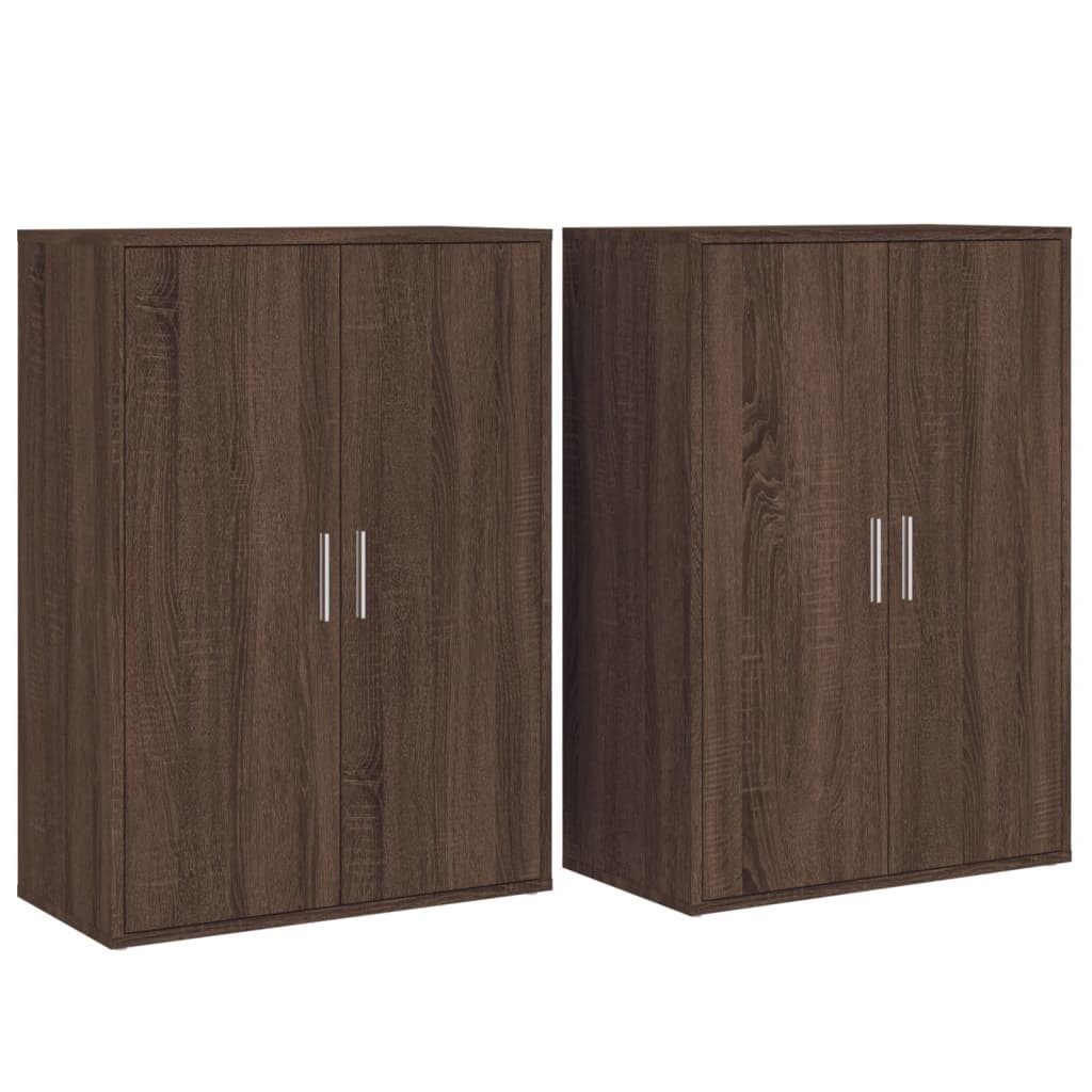 vidaXL Sideboard Sideboards 2 Stk. Braun günstig online kaufen