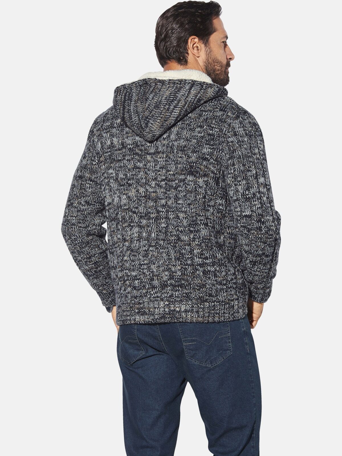 Jan Vanderstorm Kapuzenstrickjacke EIRBORG günstig online kaufen