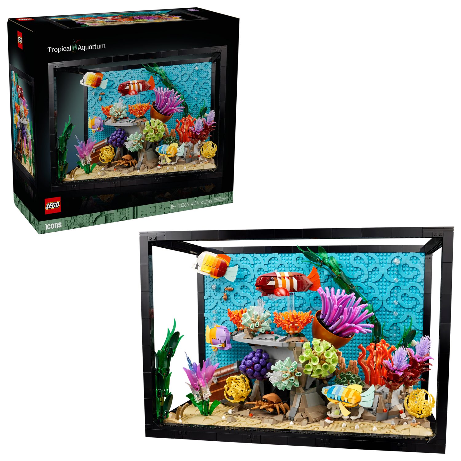LEGO® Icons 10366 Tropisches Aquarium Spielbausteine, (Set, 4154 St., Set)