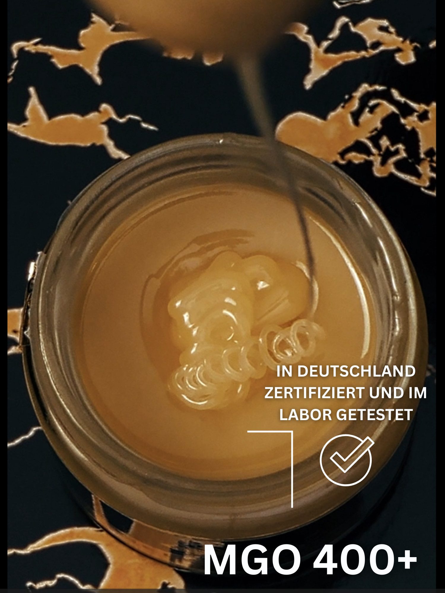 Grega´s Imkerei Honig Manuka Honig MGO 400+ Labor Zertifiziert, 1 x 250 g, (Original aus Neuseeland, Cremiger Honig), in deutschen Laboren getestet & zertifizie – Bild 4 von 5