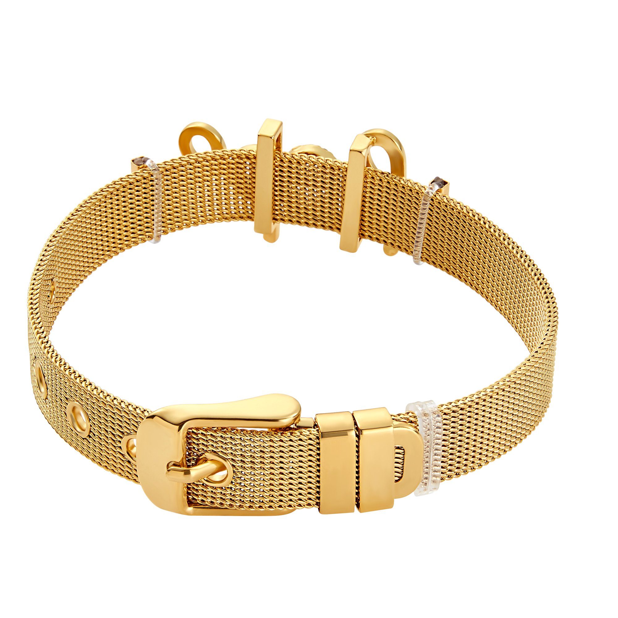 austauschbar inkl. Armband Hope (Armband, poliert Charms Heideman Mesh Armband sind goldfarben Geschenkverpackung),