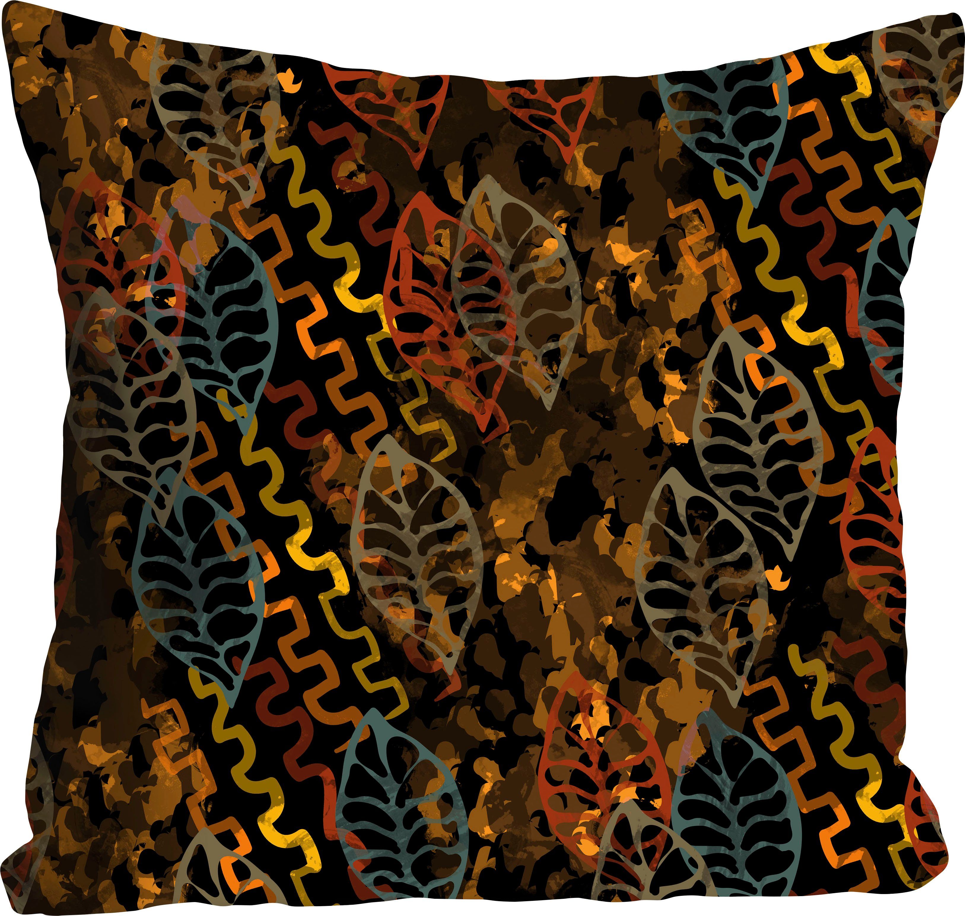 queence Dekokissen Juliane, mit bunten Blättern