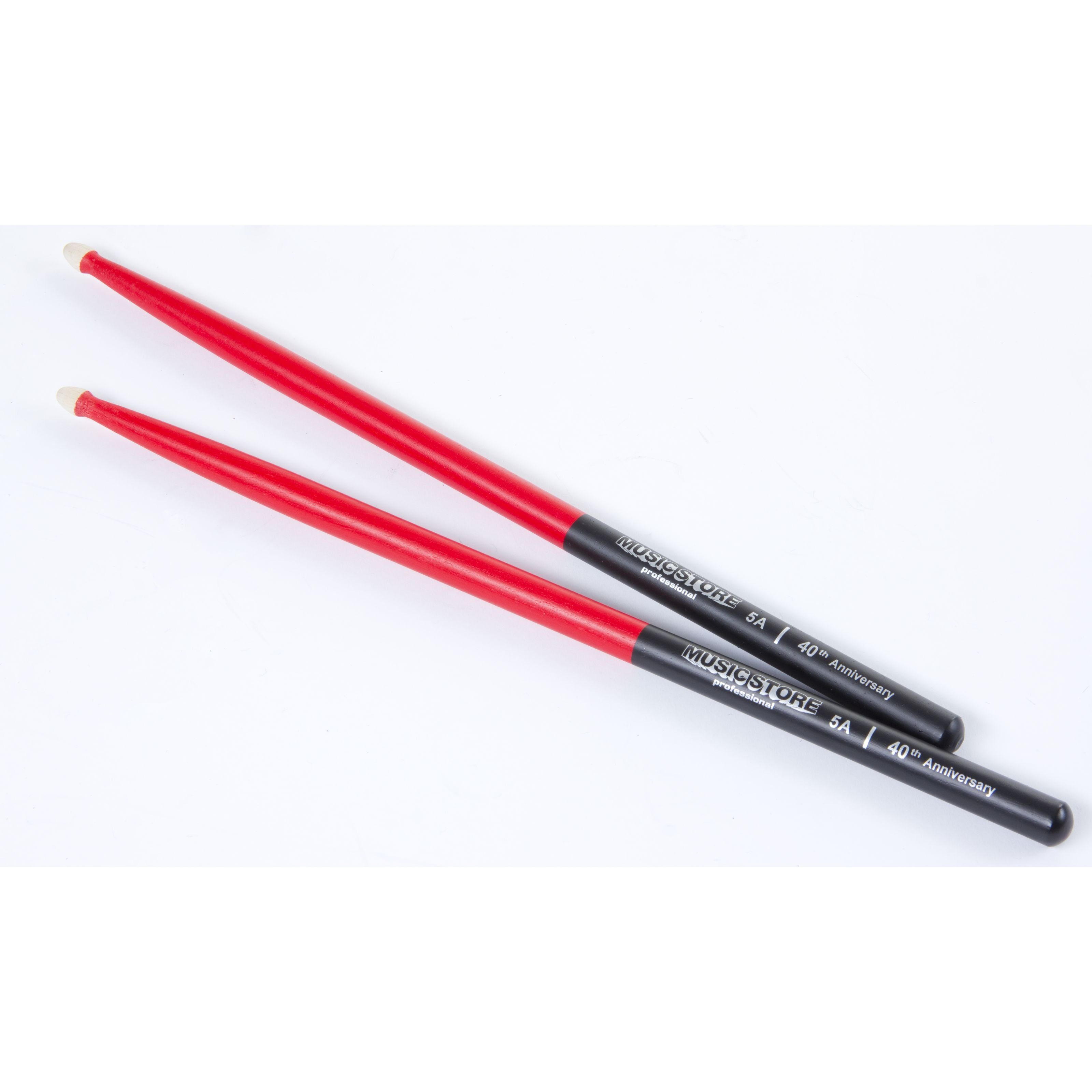 MUSIC STORE Drumsticks (Hornbeam 5A Drumsticks Robust Balanced Sticks Drums Cymbals Black Red Finish 40.4cm Length 1.4cm Diameter, Sticks, Beater und Mallets, Drumsticks Holztip), Drumsticks, Balanced Drumsticks, Hornbeam Drumsticks