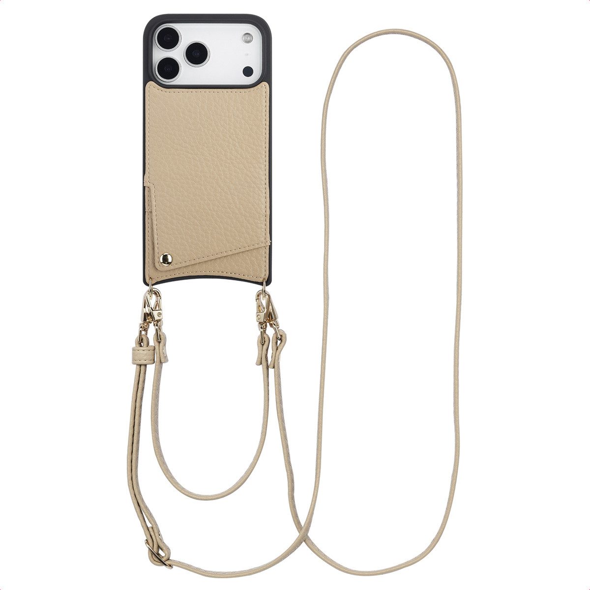 Selencia Case zum Umhängen Selencia Nova HandyHülle mit Kordel und Kartenhalter Apple iPhone 17 P