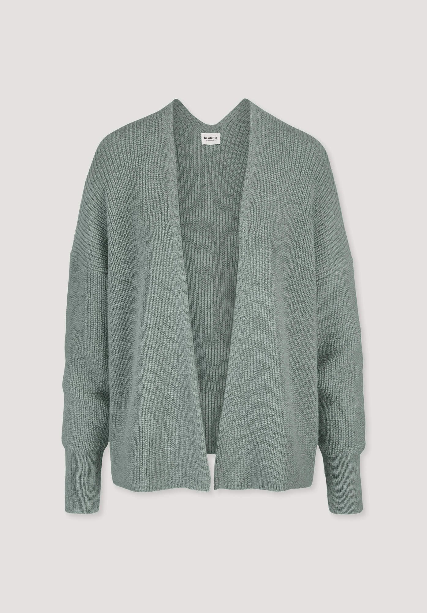 Hessnatur Strickjacke aus reinem Alpaka (1-tlg)