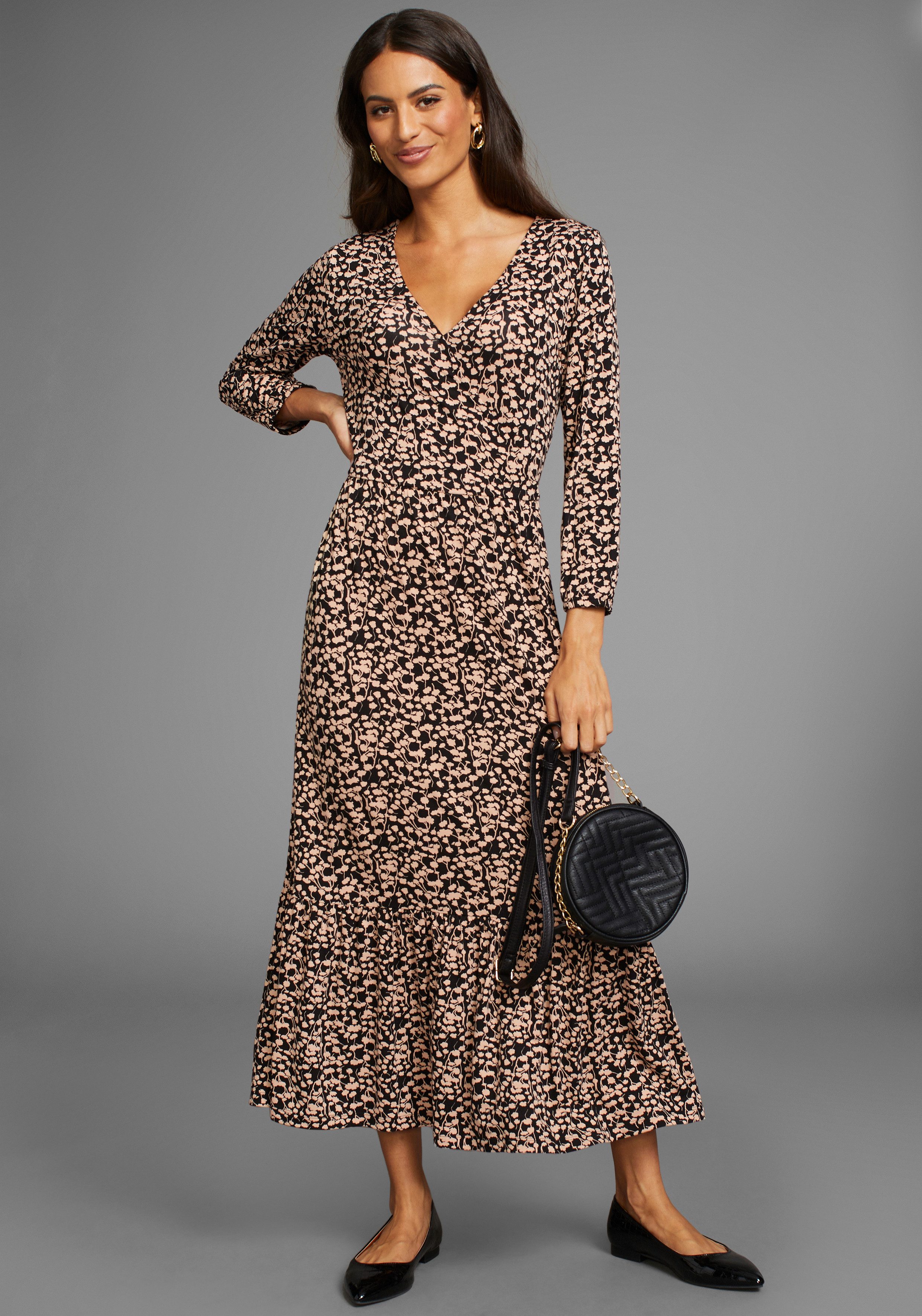 Laura Scott Jerseykleid mit Wickel