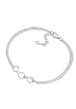 Elli Armband Herz Unendlichkeit Infinity 925 Silber