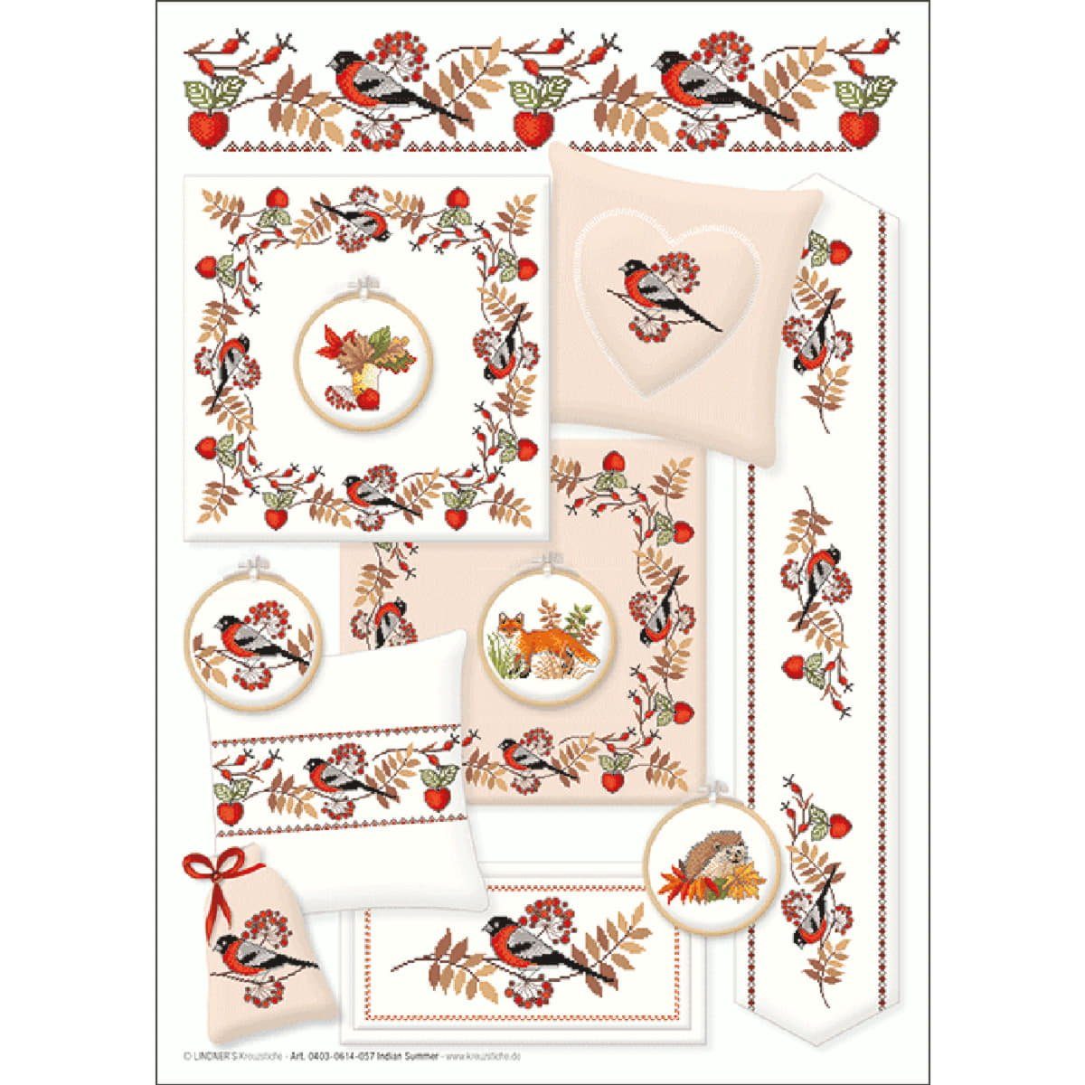 Lindner´s Kreuzstiche Kreativset Lindner´s Kreuzstiche Zählmuster Vorlage "Indian Summer", 057, (embroidery kit by Marussia)
