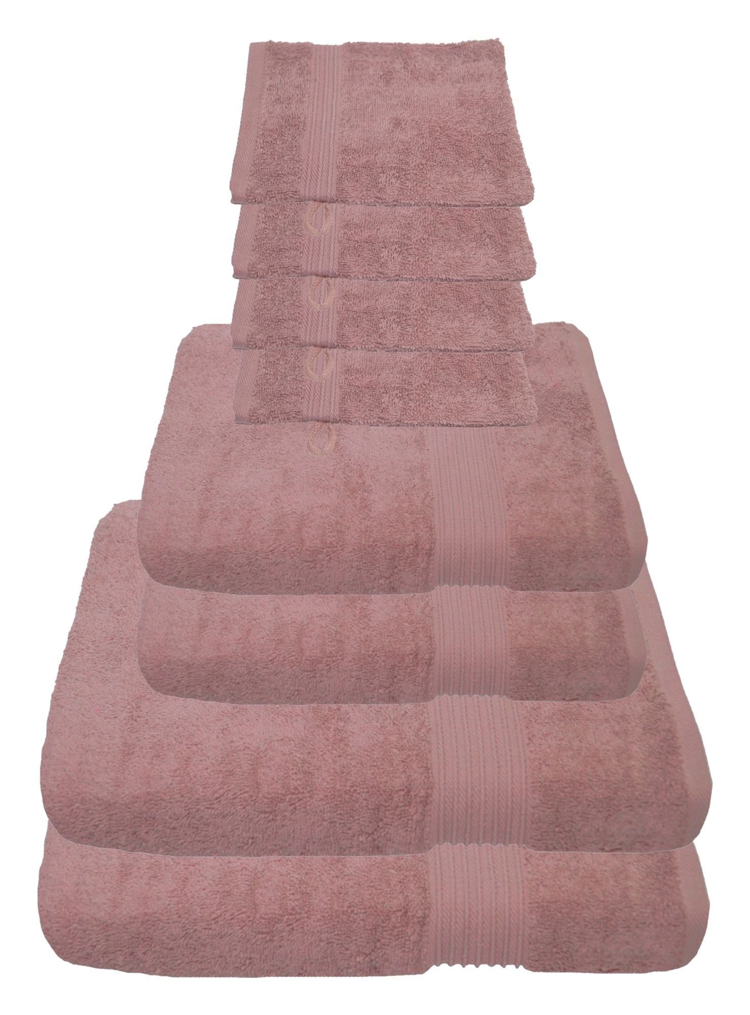 Julie Julsen Handtücher 8-Handtücher-Pastell Rosa, Baumwolle günstig online kaufen
