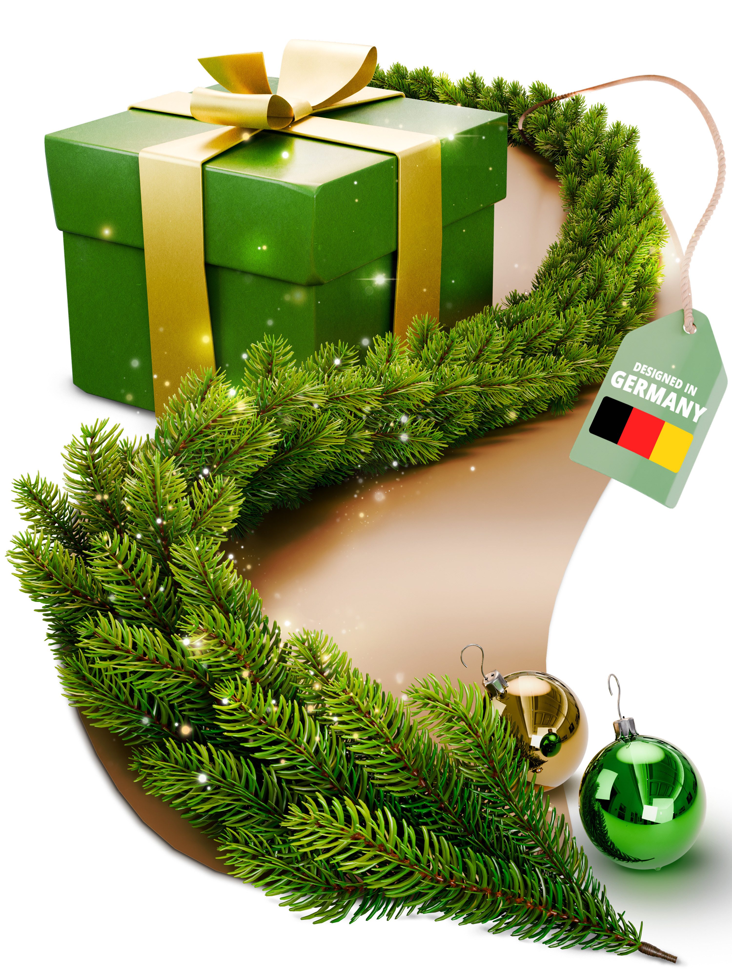 Kunstgirlande Weihnachtsgirlande künstlich, Tannengirlande 270-1000 cm, mit/ohne LED, ArtiTree, Höhe 270 cm, 100% PE-Spritzguss, langlebig, wie echt, naturgetreu, stabiler Draht