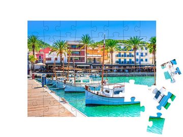 puzzleYOU Puzzle Boote am Pier in Port de Andratx, Mallorca, 48 Puzzleteile, puzzleYOU-Kollektionen Mallorca