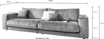 3C Candy Big-Sofa Enisa II, incl. 1 Flatterkissen, Wahlweise mit Flecken-Schutz-Bezug Easy care