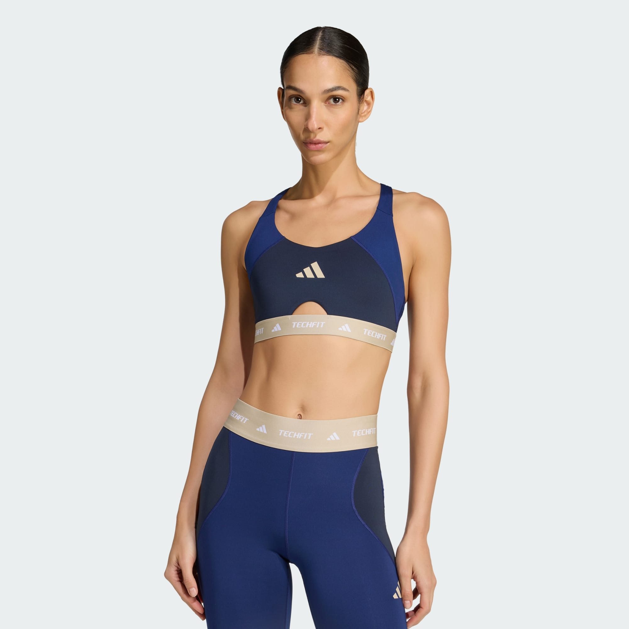 adidas Performance Sport-BH TECHFIT WORKOUT COLOR BLOCK BH, MITTLERE BELASTUNG (1-tlg)