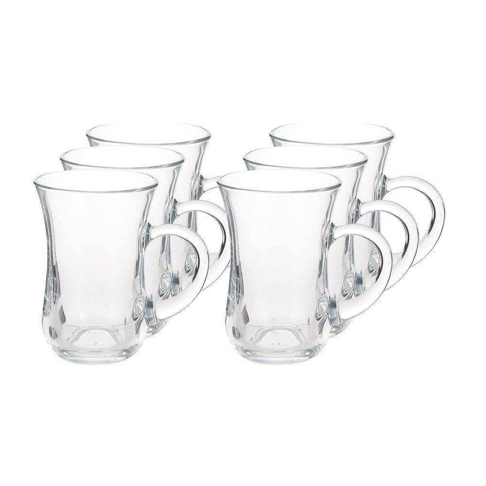 Pasabahce Cappuccinotasse Pasabahce Keyif Teetasse 145 ml 6er Set, Glas
