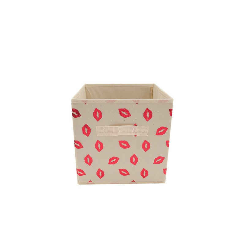 HTI-Line Aufbewahrungsbox Aufbewahrungsbox mit Metallicdruck Paloma (1 St., 1 Aufbewahrungsbox, Lieferung ohne Dekoration), Faltbox Ordungshelfer Faltbox Glänzend