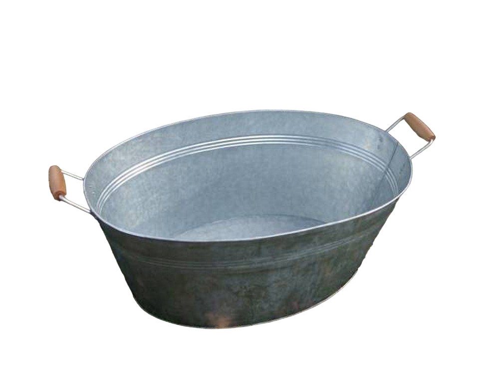 Deko-Impression Pflanzschale Große Zinkwanne Pflanztopf Zinkbottich günstig online kaufen