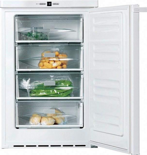 Miele F 12016 S-2 Gefrierschrank / 85 cm hoch / 103 l Gefrierschrank / 4 Gefrierschubladen / flexible Erweiterung des Gefrierschranks / SuperFrost / Türanschlag wechselbar / weiß