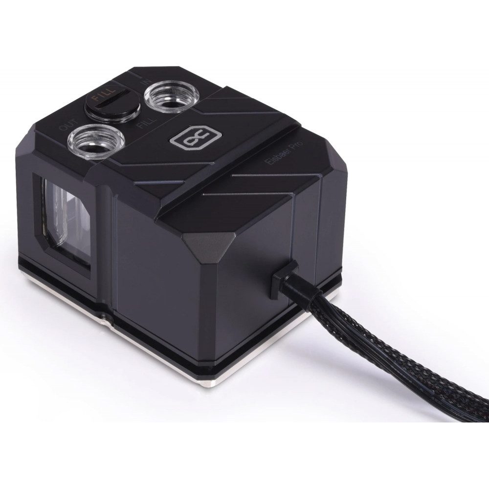 AlphaCool Wasserkühlung Eisbaer Pro Aurora Solo Digital RGB - CPU Wasserkühler - schwarz