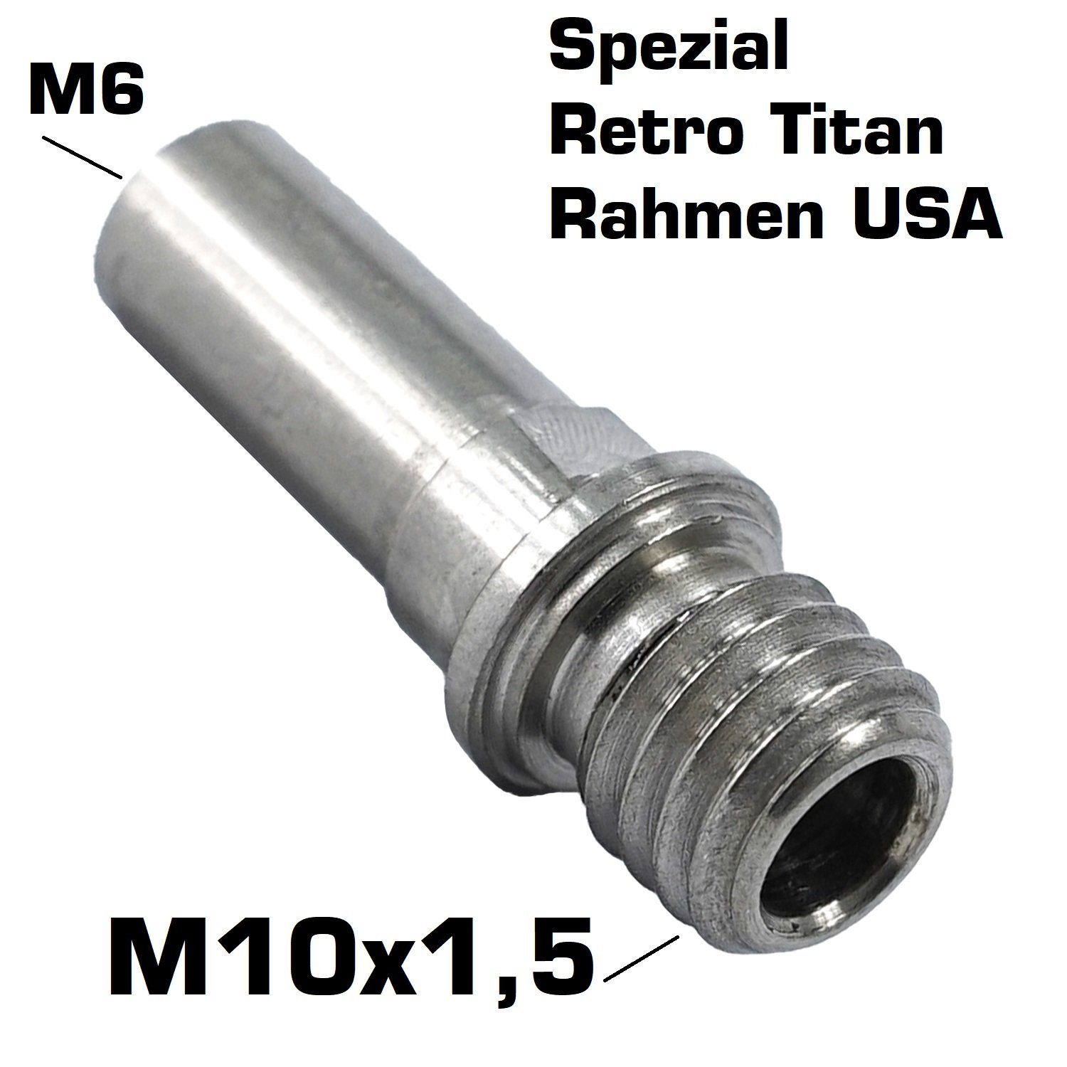 Felgenbremse M6 Gabel M10x1.25 Fantic26 M8 Hülsenmutter Bremsbelag Cantisockel 5-16" Titan
