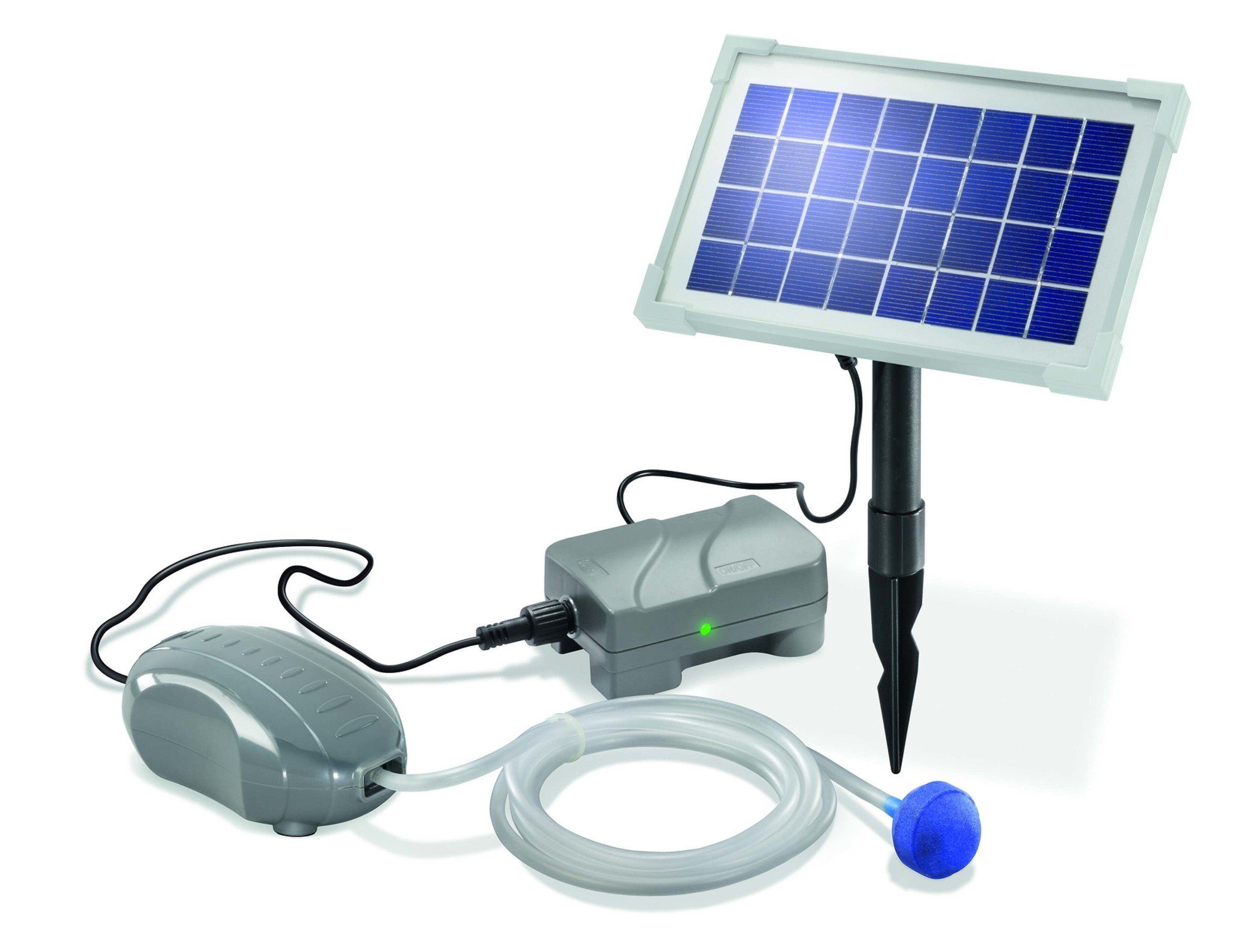 esotec LED Solarleuchte, Solar Teichbelüfter AIRPLUS inkl. Akku