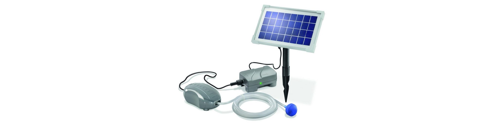 esotec LED Solarleuchte, Solar Teichbelüfter AIRPLUS inkl. Akku