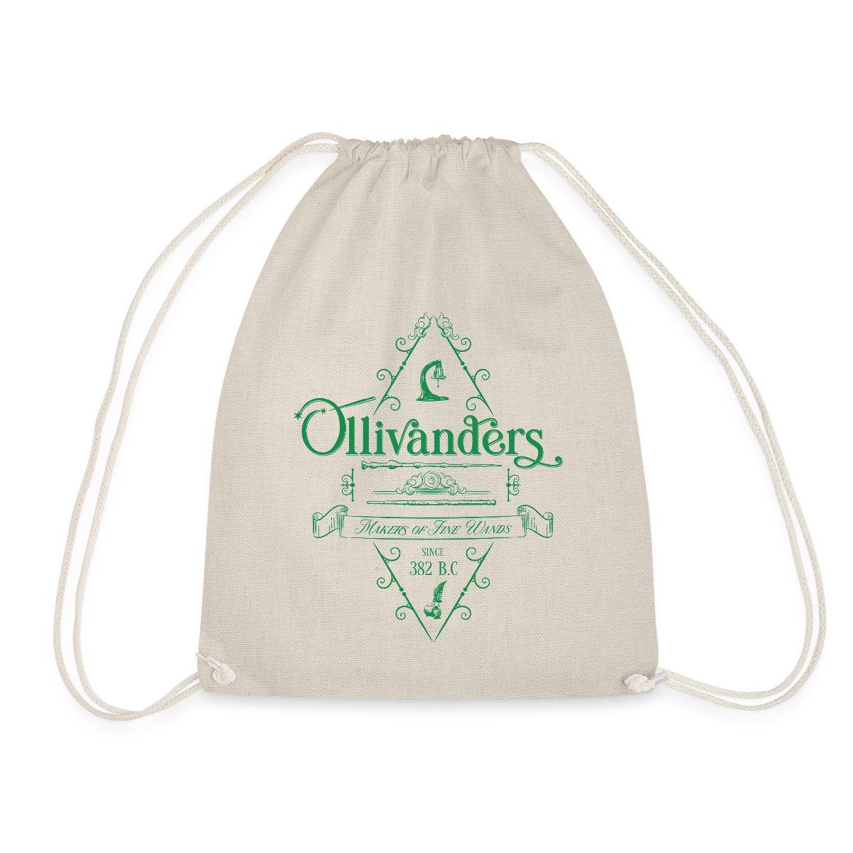 Spreadshirt Turnbeutel Harry Potter Ollivanders Geschäft Grünes Logo Turnbeutel (1-tlg)