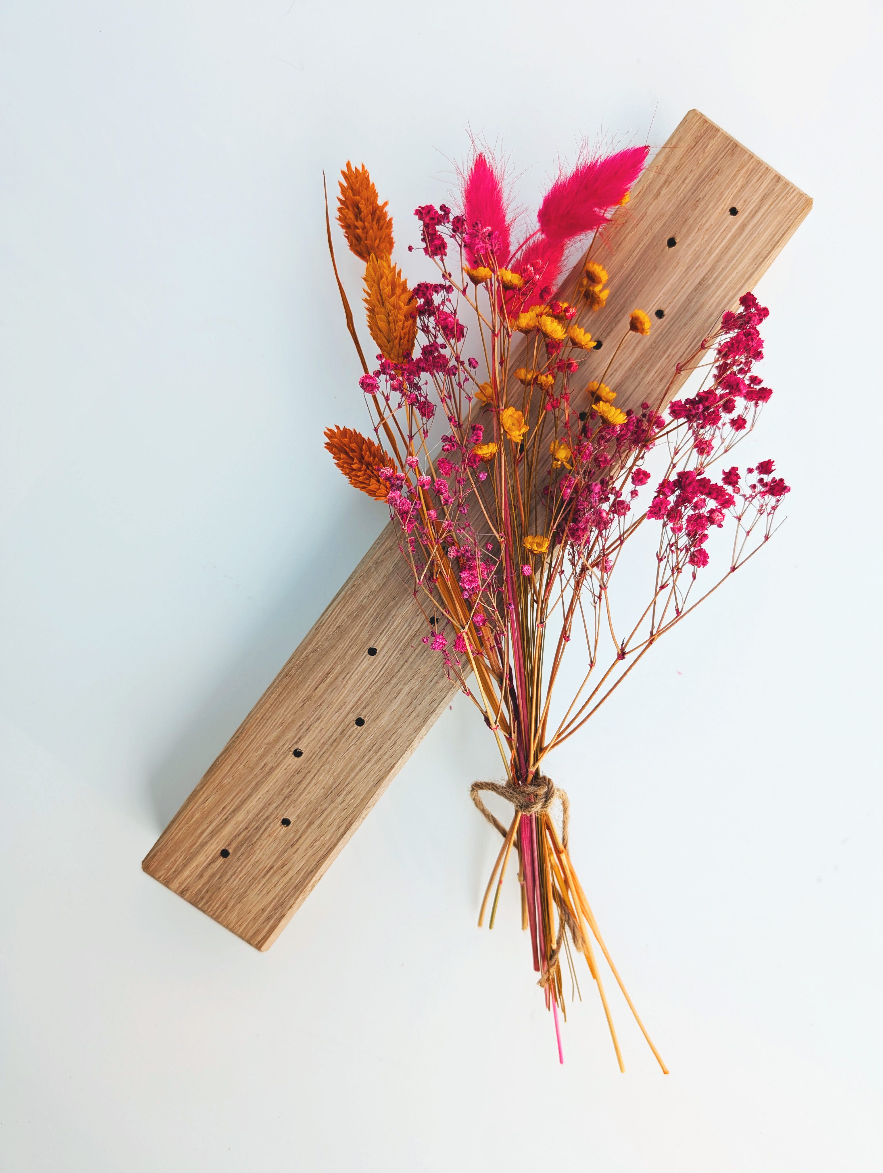 Trockenblume FlowerBar Feuerblüte, Holzleiste mit Trockenblumen günstig online kaufen