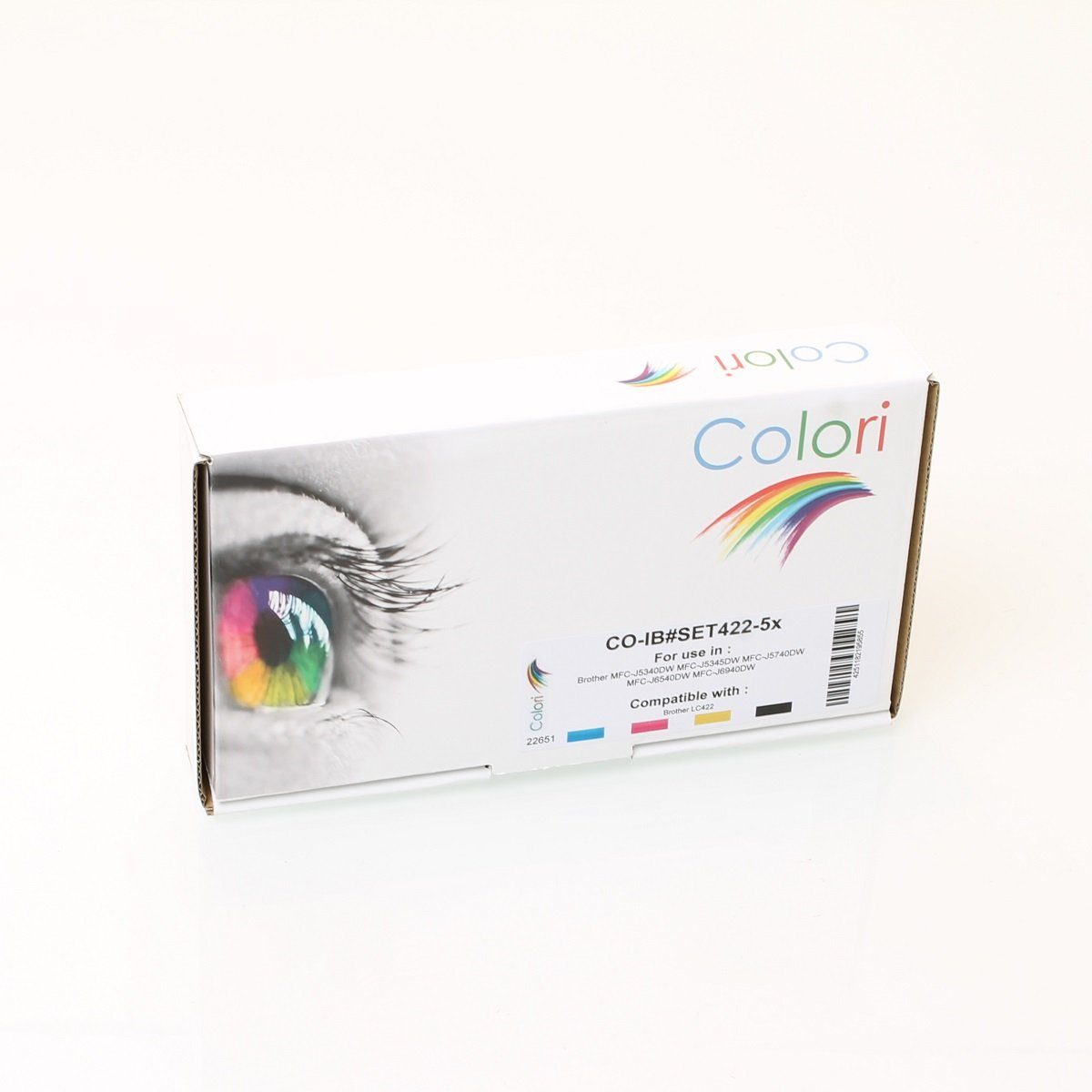 Colori Tintenpatrone (Kompatibles Set 5x Druckerpatrone für Brother LC422XL MFC-J5340DW, Colori)