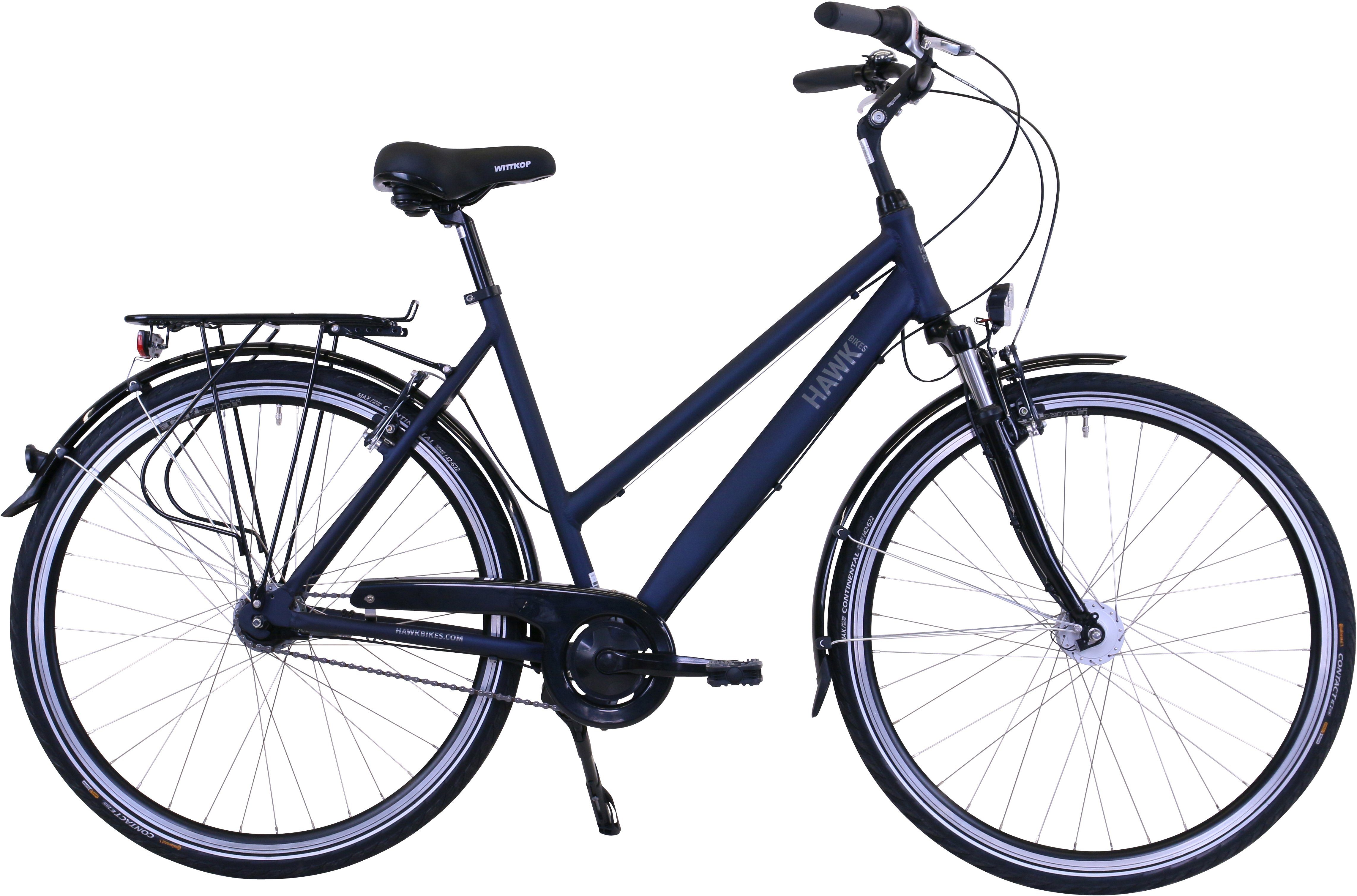 HAWK Bikes Cityrad Lady Deluxe, 7 Gang, Nabenschaltung, für Damen, Nabenschaltung